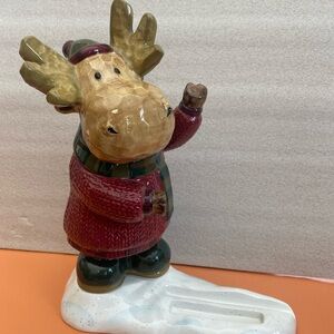 St. Nicholas - Ceramic Moose. tablet holder